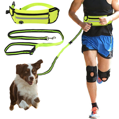 Reflective Pet Leash Waist Bag