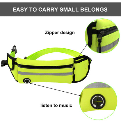 Reflective Pet Leash Waist Bag