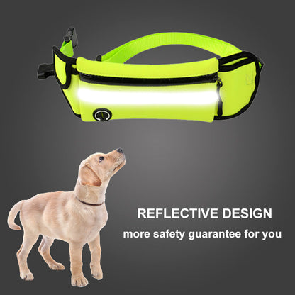 Reflective Pet Leash Waist Bag