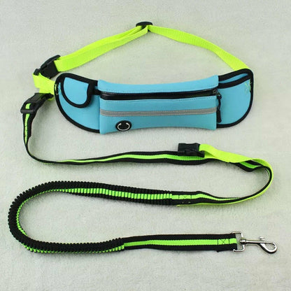 Reflective Pet Leash Waist Bag