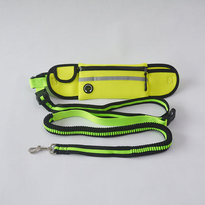 Reflective Pet Leash Waist Bag