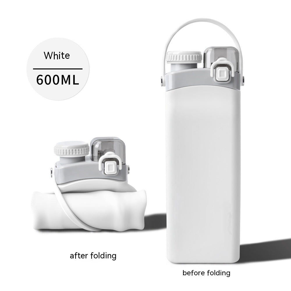 600ML Portable Silicone Fitness Folding Cup