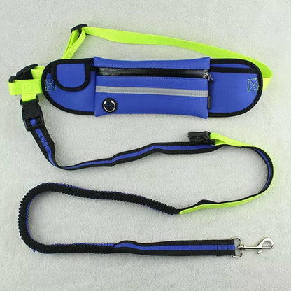 Reflective Pet Leash Waist Bag