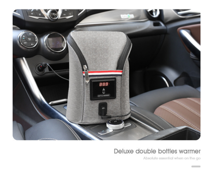 Portable USB Baby Bottle Warmer With In-Car Charging