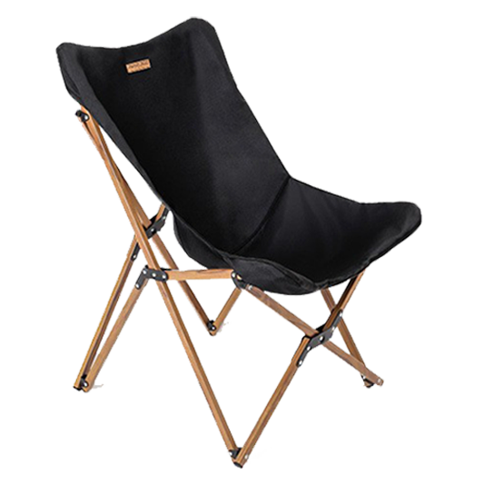 Portable Folding Wooden Grain Aluminum Pipe Camping Chair