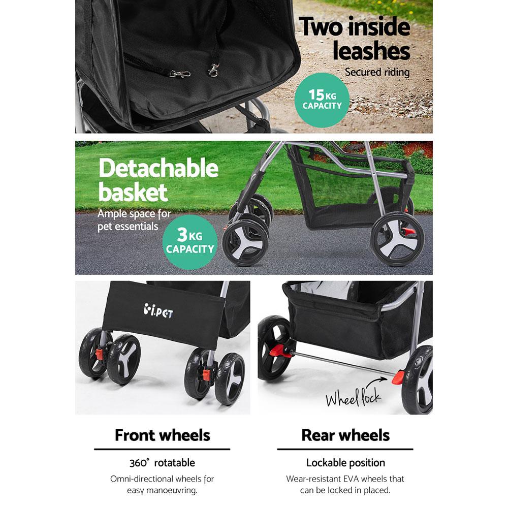i.Pet Foldable Pet Stroller
