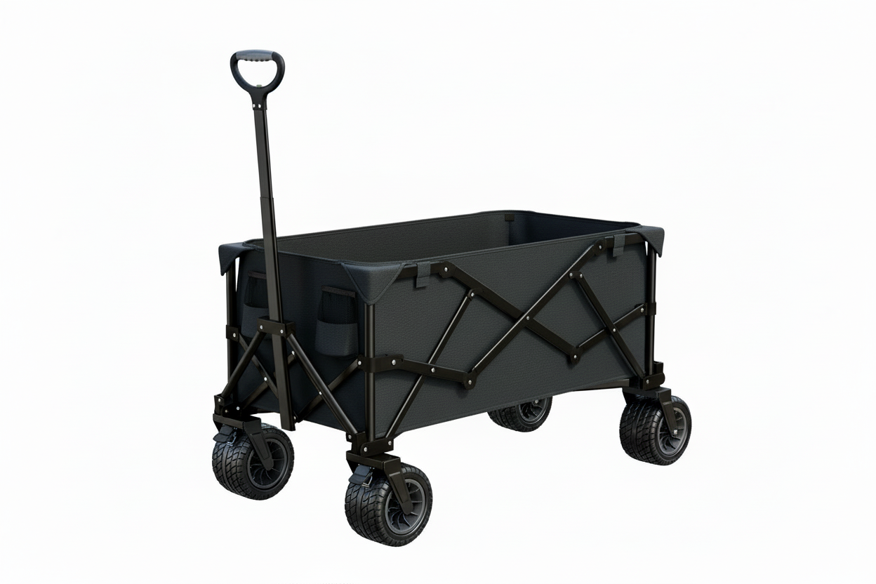 Foldable Light Coffee Outdoor Camping Cart