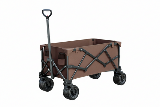 Foldable Light Coffee Outdoor Camping Cart
